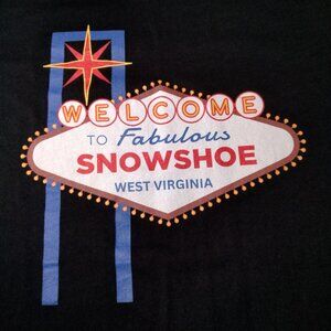 Snowshoe Resort Shirt Large West Virginia Welcome Fabulous Ski Snowboard MTB
